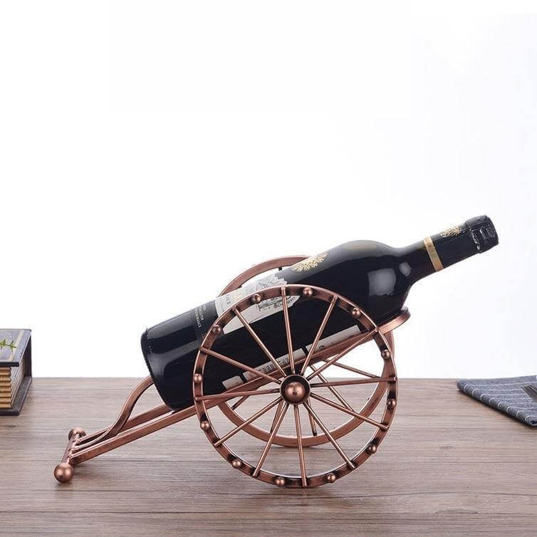 Antique Kanone Weinflaschenhalter