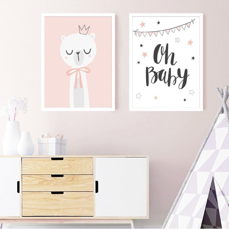 Unser Baby König - Leinwand Wandkunst Gemälde