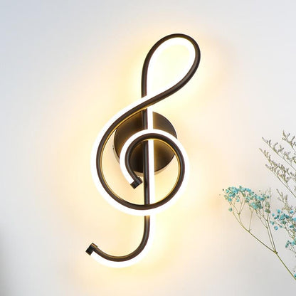 Frendorf | Melodia LED Noten Wandlampe | Dimmbar | Musikalisches Design | Stimmungslicht für Zuhause
