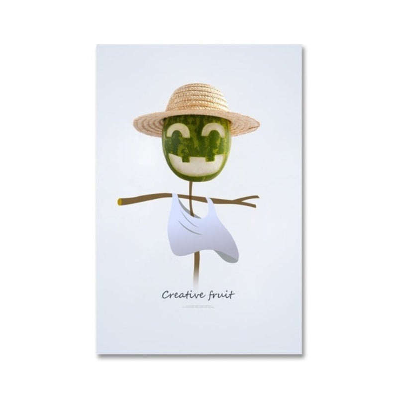 Dancing Cool Fruits - Leinwand Wandkunst Malerei