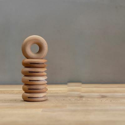 Frendorf | ClipCircle Holz-Doughnut-Klammern | Umweltfreundliche Beutelverschlüsse | Frischegarantie für Ihre Lebensmittel