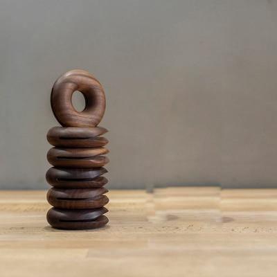 Frendorf | ClipCircle Holz-Doughnut-Klammern | Umweltfreundliche Beutelverschlüsse | Frischegarantie für Ihre Lebensmittel