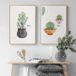 Nordic Cactus Flower Topfpflanze Poster - Leinwand Wandkunst Bild