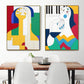 Figur Familie - Leinwand Wandkunst Malerei