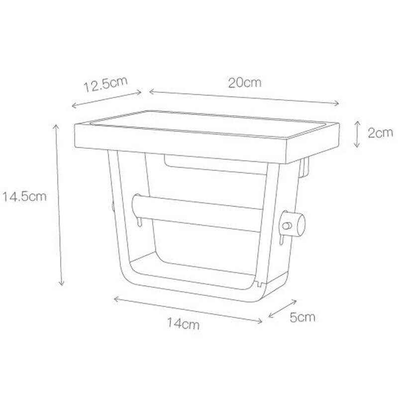 Frendorf | Holz einfacher Toilettenpapierhalter