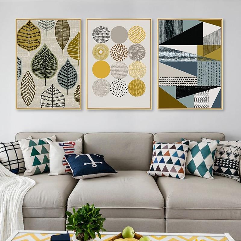 MUSTER UND BLATT CANVAS DRUCK