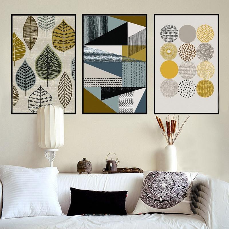 MUSTER UND BLATT CANVAS DRUCK