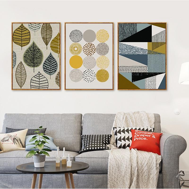 MUSTER UND BLATT CANVAS DRUCK