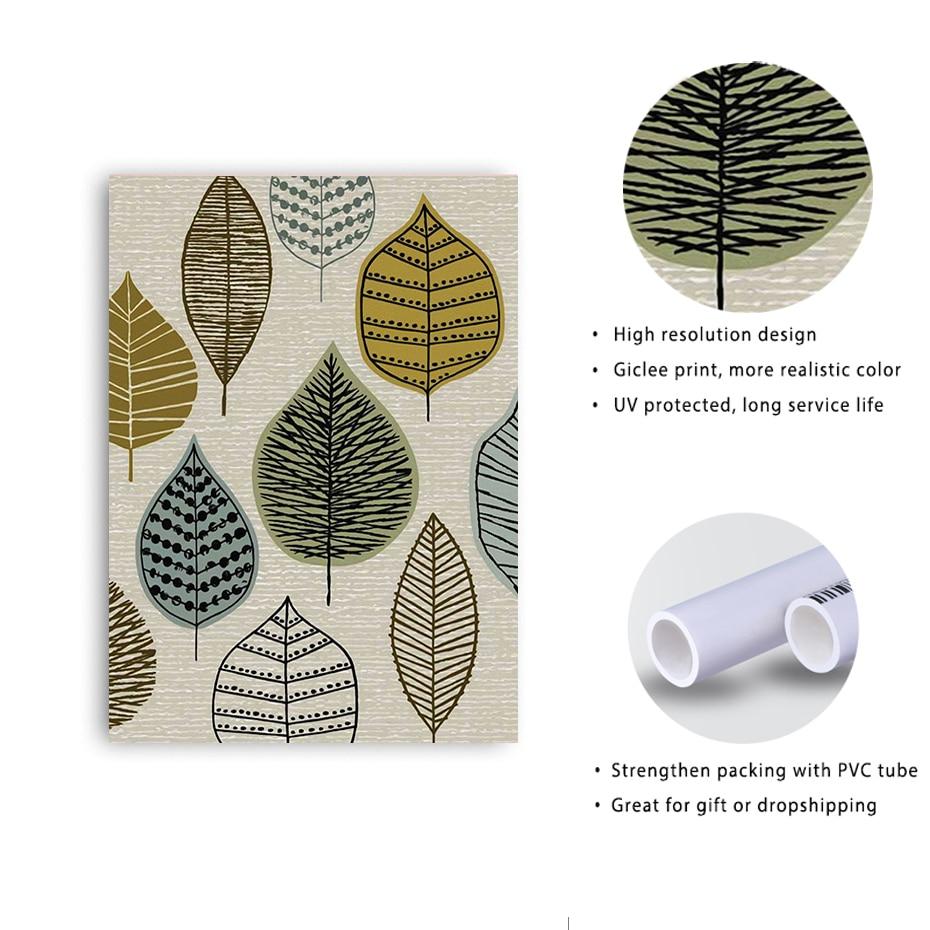 MUSTER UND BLATT CANVAS DRUCK
