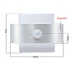 Frendorf | LumaSense Bewegungsmelder Wandlampe | LED Beleuchtung | Wiederaufladbar & Batteriebetrieben | Modernes Design