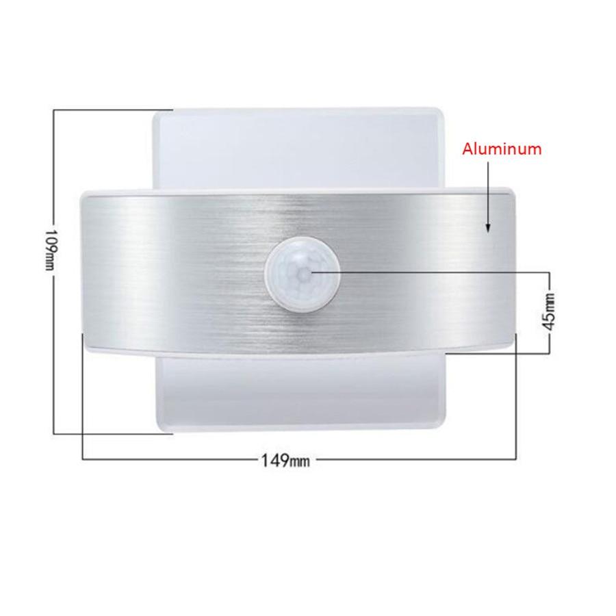 Frendorf | LumaSense Bewegungsmelder Wandlampe | LED Beleuchtung | Wiederaufladbar & Batteriebetrieben | Modernes Design