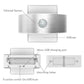 Frendorf | LumaSense Bewegungsmelder Wandlampe | LED Beleuchtung | Wiederaufladbar & Batteriebetrieben | Modernes Design