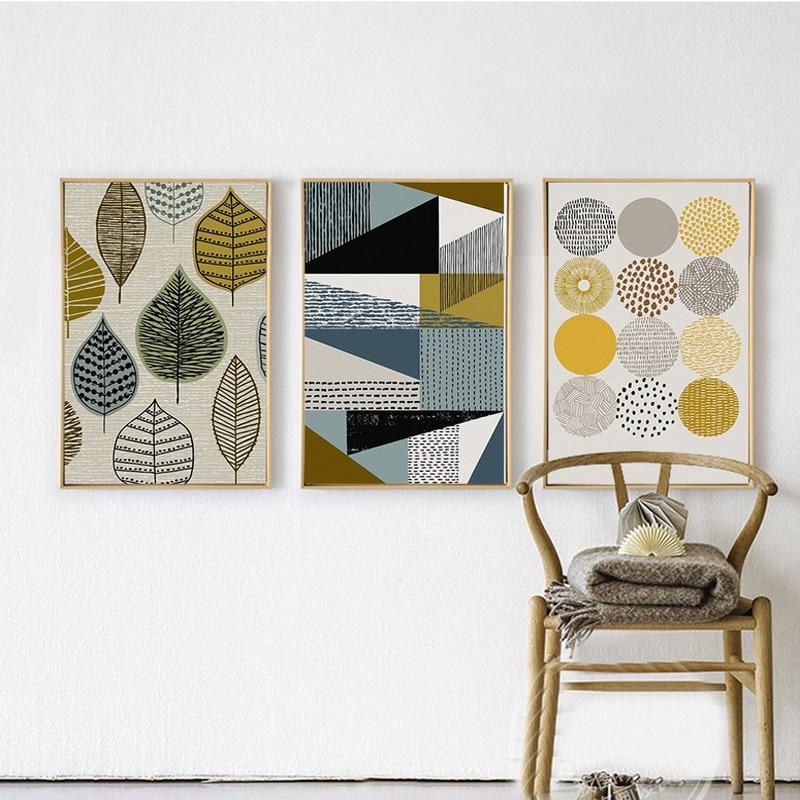 MUSTER UND BLATT CANVAS DRUCK