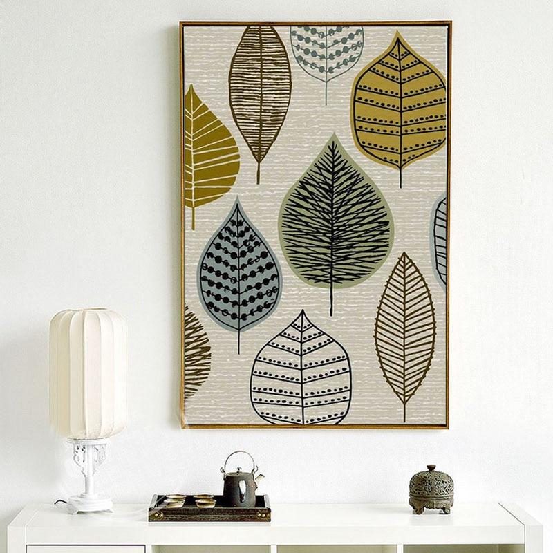 MUSTER UND BLATT CANVAS DRUCK
