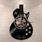 Antike Stil Vinyl-Schallplatten Akustikgitarre LED Wanduhr Für Musikliebhaber