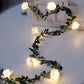 Frendorf | RoseGlow LED Lichterkette mit Rosenranken | Romantische Dekoration | Für Zuhause & Feste