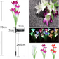 Frendorf | LilaGlowen - LED Lilien Gartenlichter | Solarbetrieben | Wetterfest | Stimmungsvolle Außenbeleuchtung