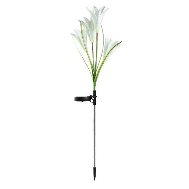 Frendorf | LilaGlowen - LED Lilien Gartenlichter | Solarbetrieben | Wetterfest | Stimmungsvolle Außenbeleuchtung