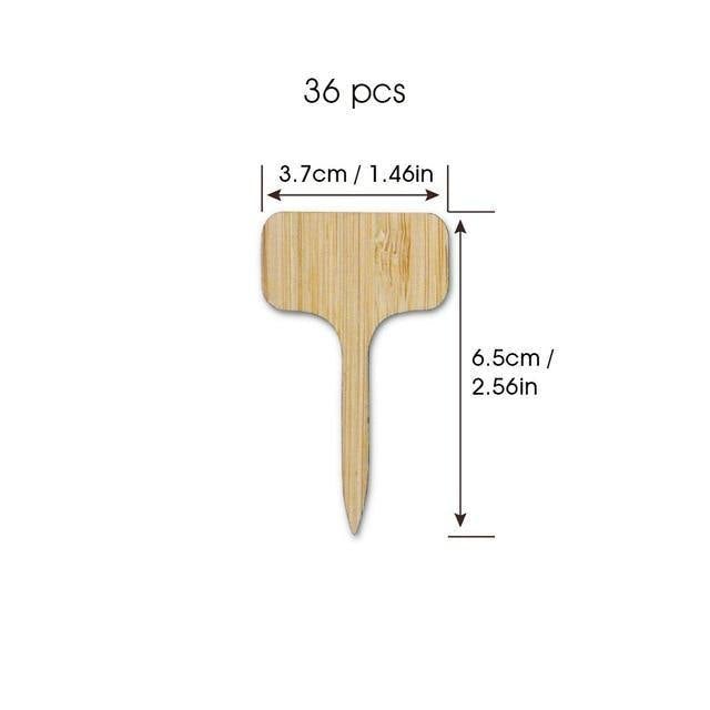 Frendorf | GreenLabel Holz Pflanzenschilder | Umweltfreundlich | Perfekt für Garten & Balkon | Markierungsschilder für Pflanzen