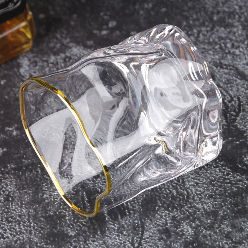 Verzerrte Textur Whisky Glas Set