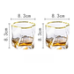 Verzerrte Textur Whisky Glas Set