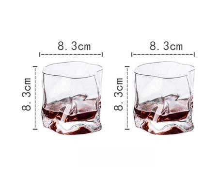 Frendorf | Verlux Struktur Whiskyglas Set | 2er-Set | Edles Design | Für Whiskey, Cocktails & besondere Momente