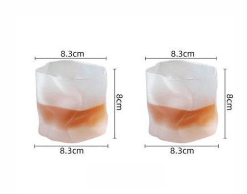 Frendorf | Verlux Struktur Whiskyglas Set | 2er-Set | Edles Design | Für Whiskey, Cocktails & besondere Momente