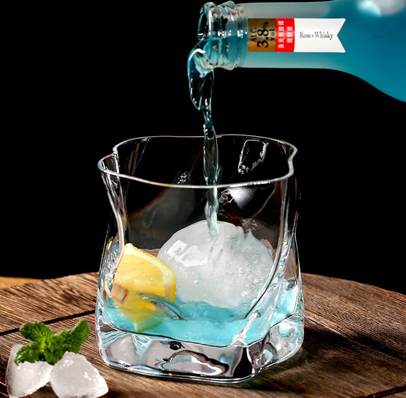 Verzerrte Textur Whisky Glas Set