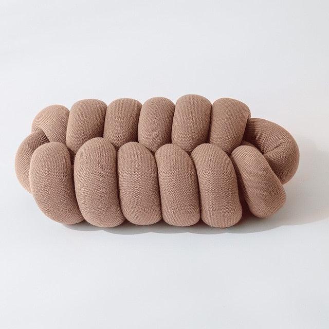 Frendorf | Knotara Cocoon Twist Kissen | Weiches Knoten-Design | Deko- & Komfortkissen für Wohn- & Schlafzimmer