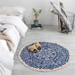 Marokkanischer Boho-Teppich mit Quasten
