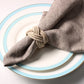 Geflochtener Jute Serviettenring - Set von 10