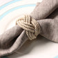 Geflochtener Jute Serviettenring - Set von 10