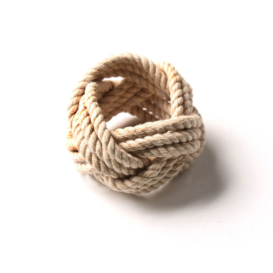 Geflochtener Jute Serviettenring - Set von 10