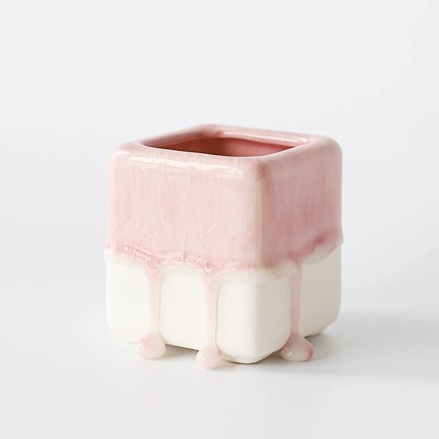 Frendorf | Driplette Marshmallow-Tropf-Pflanzgefäße | Moderne Designs | Bunte Pflanzgefäße für Zuhause