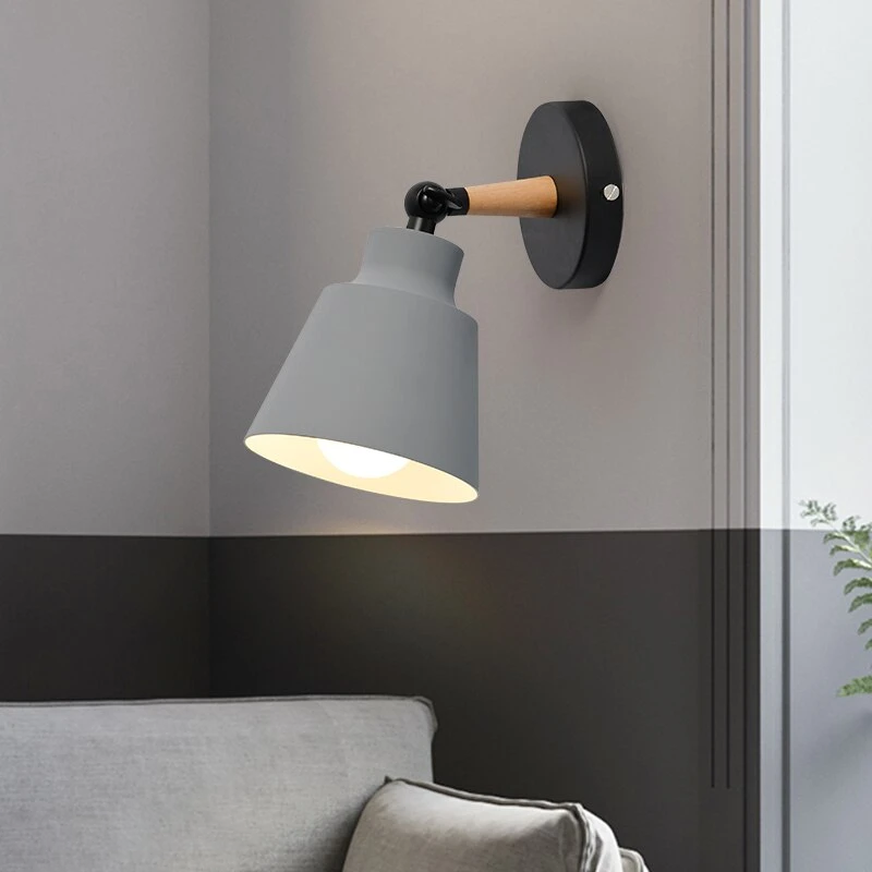 Frendorf | Lumaro Shine Holz Wandleuchte | Modernes Design | Dekorative Wandlampe für Wohnzimmer & Schlafzimmer
