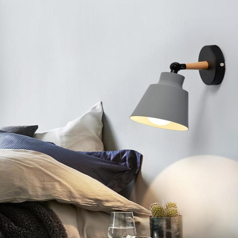 Frendorf | Lumaro Shine Holz Wandleuchte | Modernes Design | Dekorative Wandlampe für Wohnzimmer & Schlafzimmer