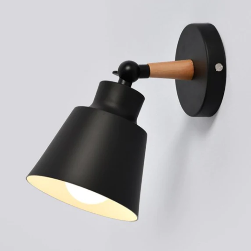 Frendorf | Lumaro Shine Holz Wandleuchte | Modernes Design | Dekorative Wandlampe für Wohnzimmer & Schlafzimmer
