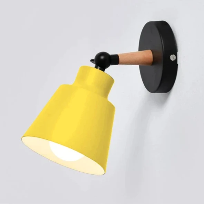 Frendorf | Lumaro Shine Holz Wandleuchte | Modernes Design | Dekorative Wandlampe für Wohnzimmer & Schlafzimmer
