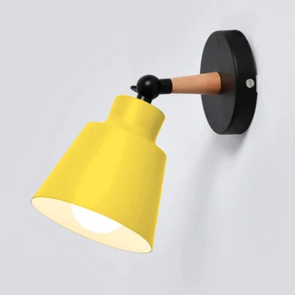 Frendorf | Lumaro Shine Holz Wandleuchte | Modernes Design | Dekorative Wandlampe für Wohnzimmer & Schlafzimmer
