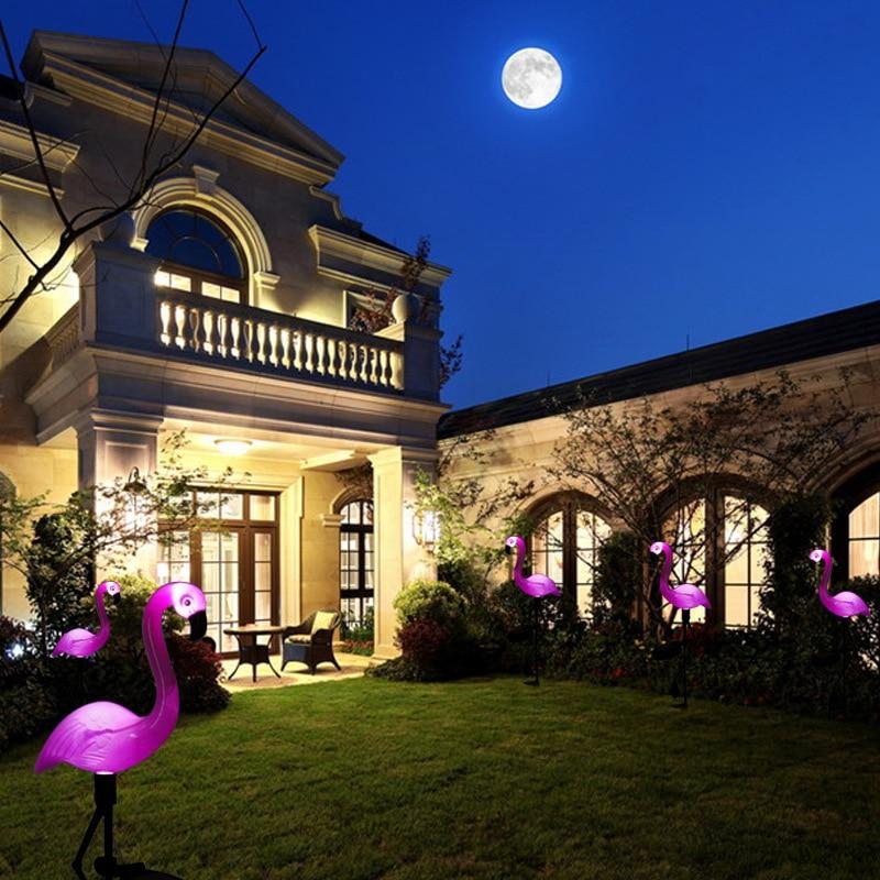 Frendorf | FlamiGlow Solar Gartenlampe | Solarbetriebene Flamingo-Deko | Wetterfeste Außenbeleuchtung für Garten & Terrasse