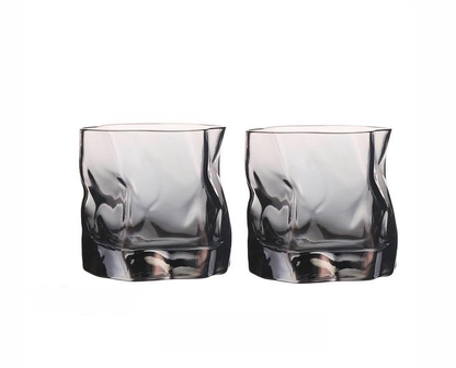 Verzerrte Textur Whisky Glas Set