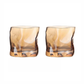 Verzerrte Textur Whisky Glas Set