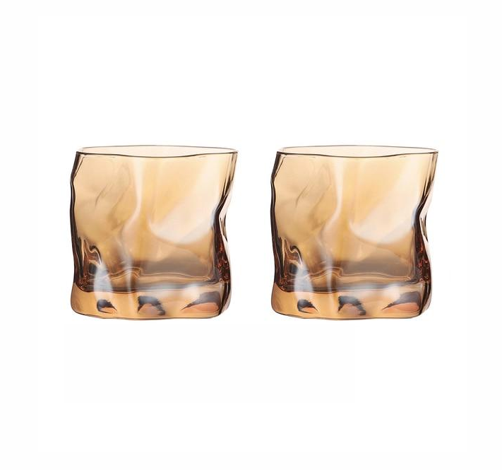 Verzerrte Textur Whisky Glas Set