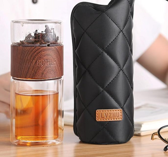 Einfach tragbarer Glas-Teefilter