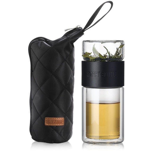Einfach tragbarer Glas-Teefilter