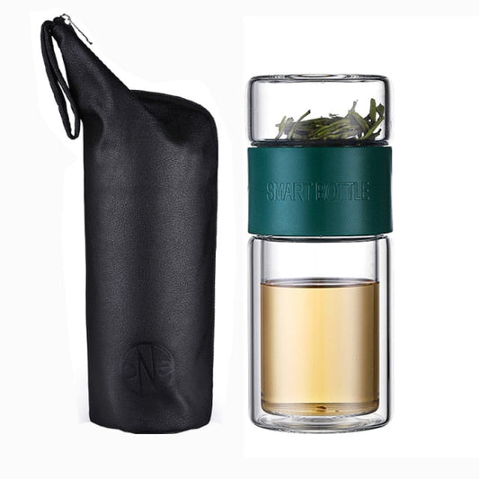 Einfach tragbarer Glas-Teefilter