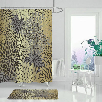 Gabby Golden Fern Duschvorhänge