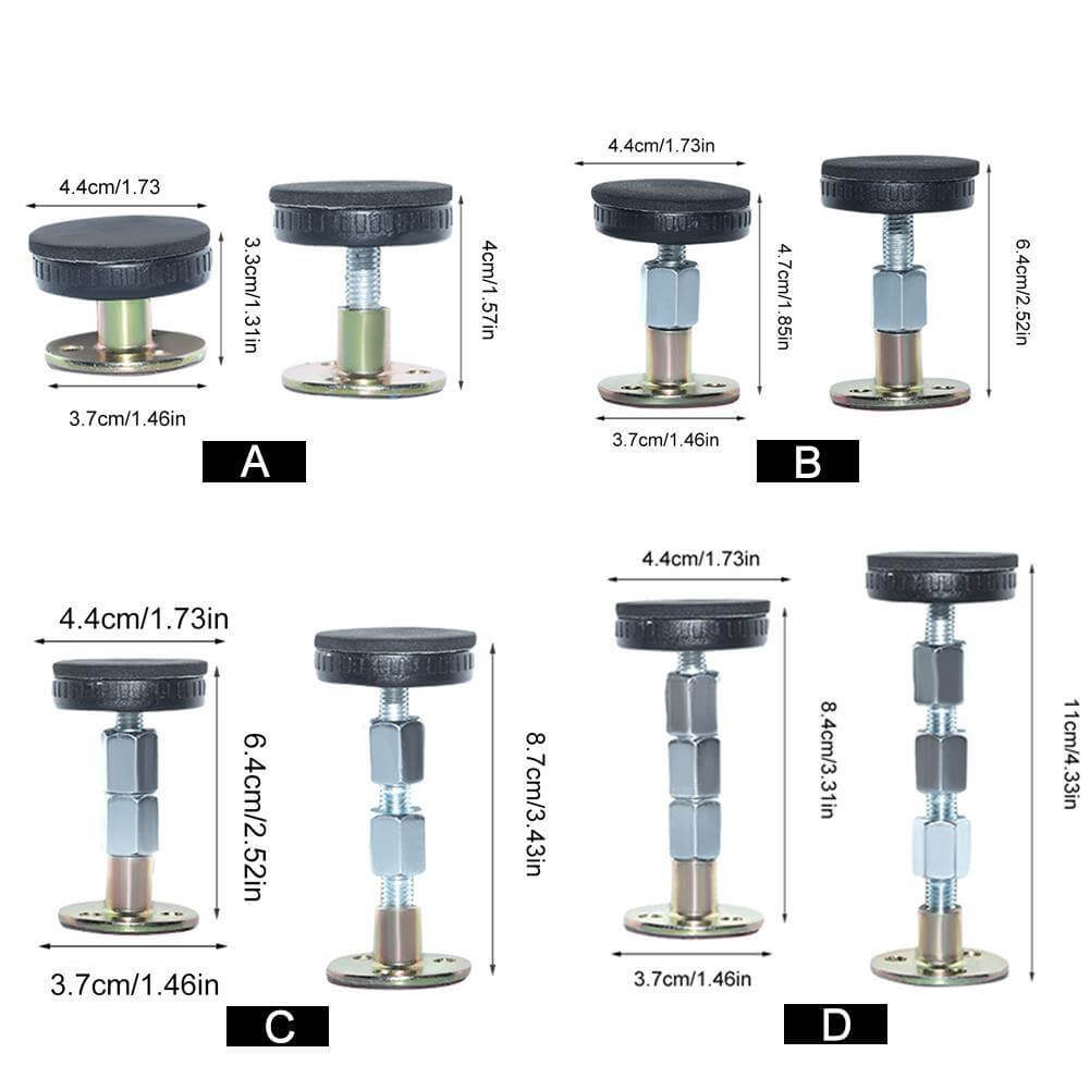 Frendorf | 2 Stück verstellbarer Anti-Schock Bett-Stabilisator