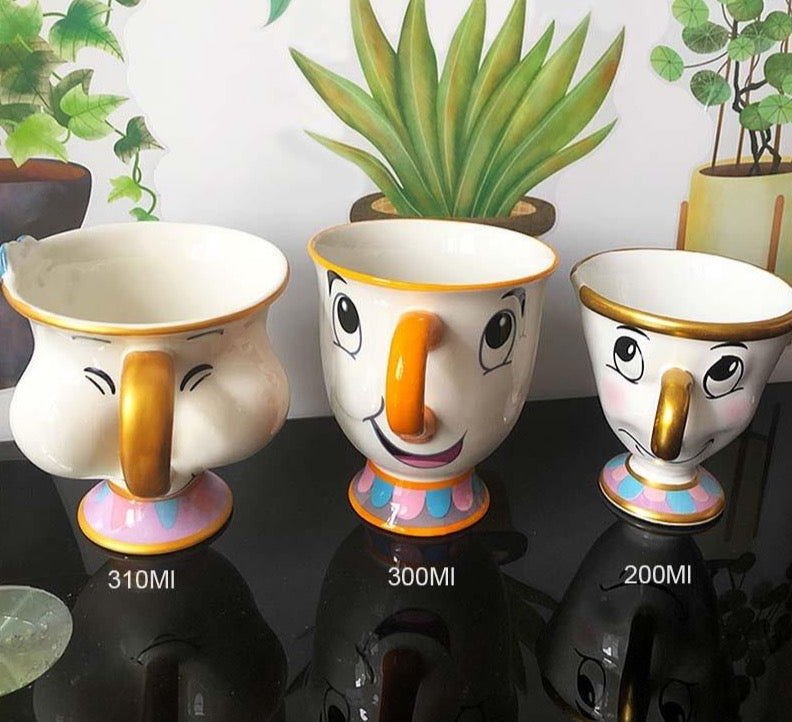 Keramiktasse Die Schöne und das Biest (3 Stile)