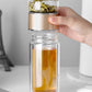 2in1 große Doppelglas-Tee-Infuser-Flasche